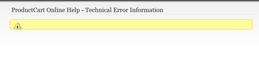 NO INFO IN ERROR RETURN